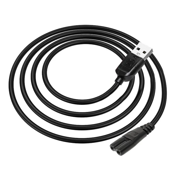 POLAXTOR Usb Güç Power Teyp Fiş Kablosu C7 Siyah 1.5 Metre