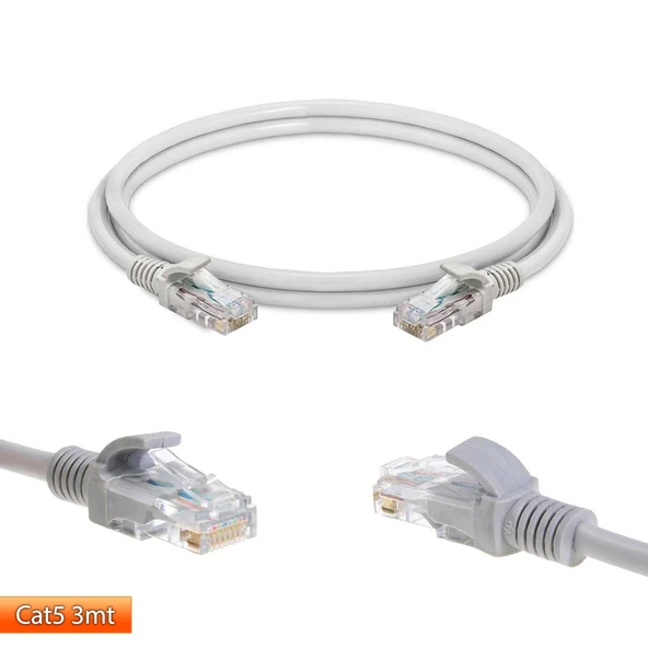 Cat5 Patch Network Ethernet Kablo 3 Metre