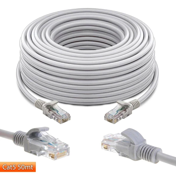 Cat5 Patch Network Ethernet Kablo 50 Metre