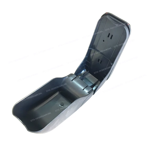 Sürgülü Kol Dayama Kolçak Siyah Kırmızı Dikişli - 5