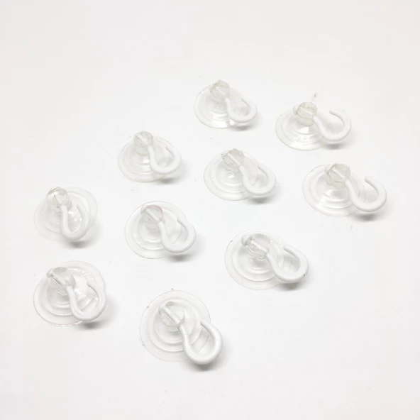 Vantuz Öpücük Askılı Küçük 10'lu 3cm - 1