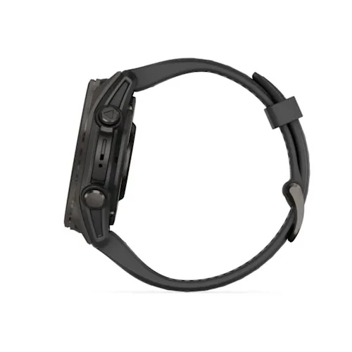 Garmin Fenix 8 - 43 mm AMOLED Sapphire Karbon gri DLC titanyum Siyah/Gri Silikon Kayışlı - 9