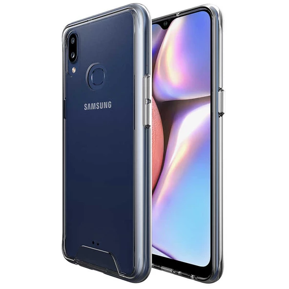 Samsung Galaxy A10S - Kılıf Şeffaf Sert Koruyucu Gard Silikon ürün görseli 1