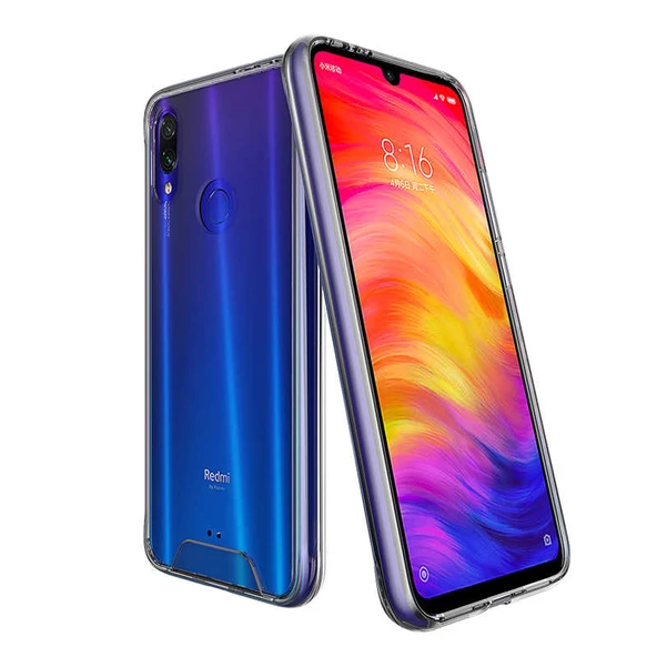 Xiaomi Redmi Note 7 - Kılıf Şeffaf Sert Koruyucu Gard Silikon - 2