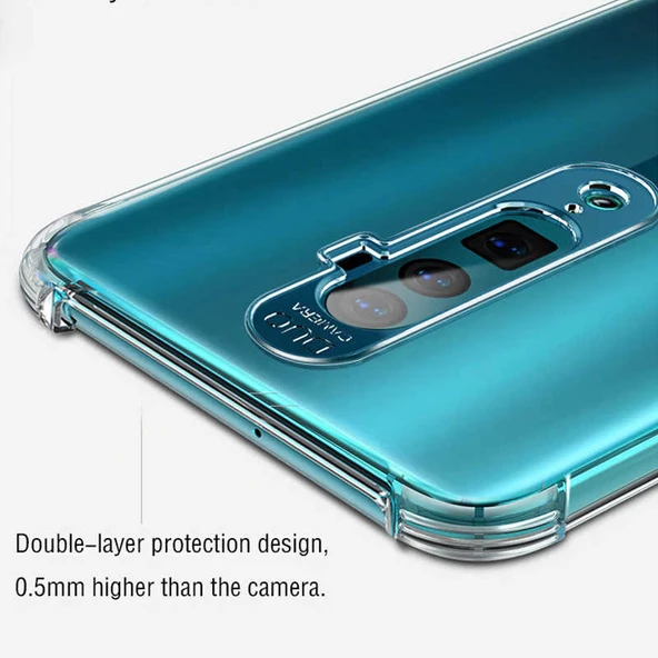 Oppo A9 2020 - Kılıf Kenar Köşe Korumalı Nitro Anti Shock Silikon - Resim 6