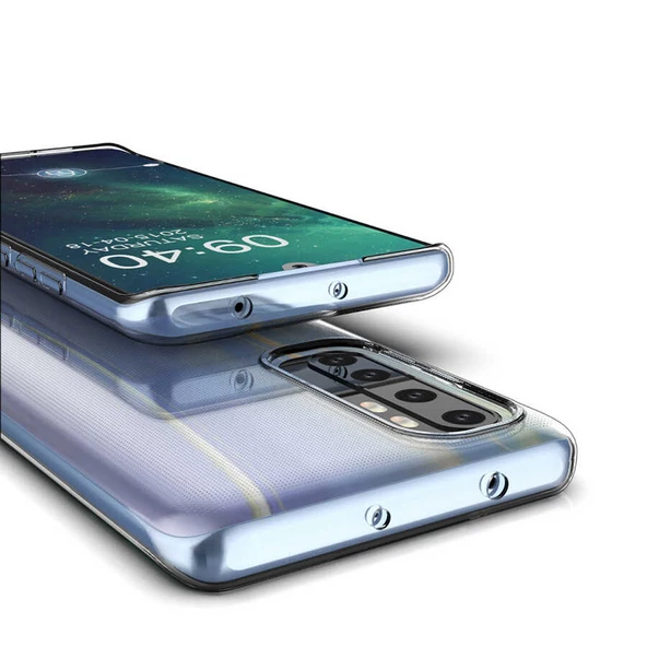 Xiaomi Mi Note 10 Lite - Kılıf Şeffaf Soft Slim Fitt Süper Silikon Kapak - Resim 5