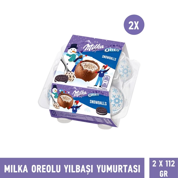 Milka Oreolu Yılbaşı Yumurtası 112 gr – 2 Adet - Resim 2