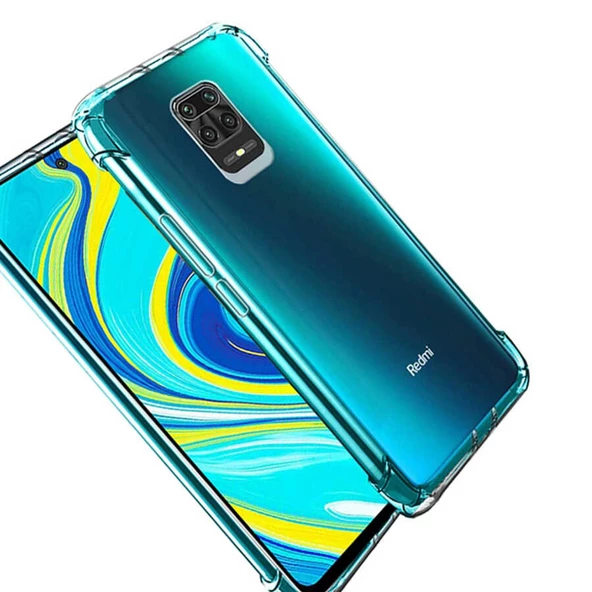 Xiaomi Redmi Note 9 - Kılıf Kenar Köşe Korumalı Nitro Anti Shock Silikon - Resim 3