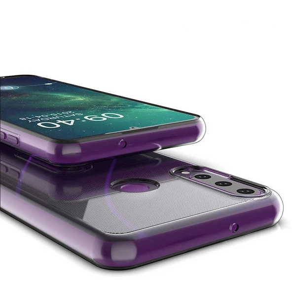 Huawei Y6P - Kılıf Şeffaf Soft Slim Fitt Süper Silikon Kapak - Resim 5