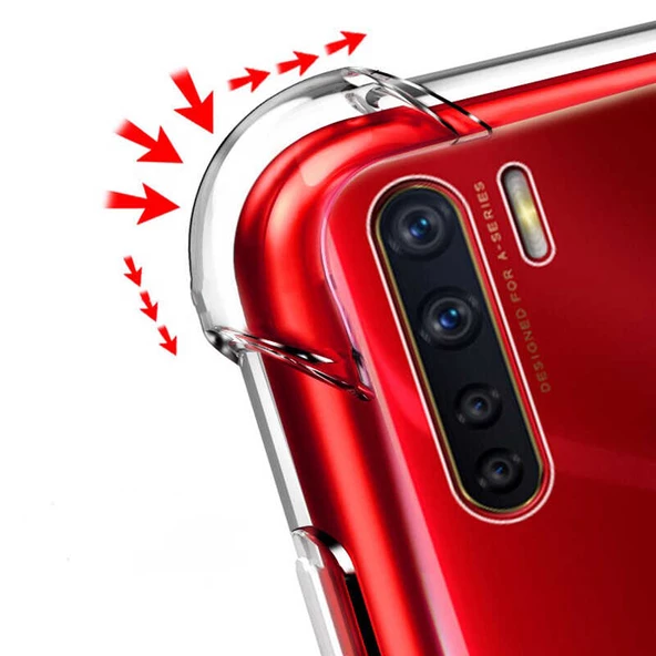 Oppo Reno 3 - Kılıf Kenar Köşe Korumalı Nitro Anti Shock Silikon - Resim 4