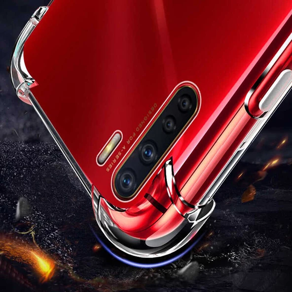 Oppo Reno 3 - Kılıf Kenar Köşe Korumalı Nitro Anti Shock Silikon - Resim 2