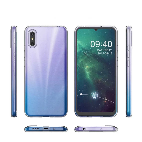 Xiaomi Redmi 9A - Kılıf Şeffaf Soft Slim Fitt Süper Silikon Kapak - 2