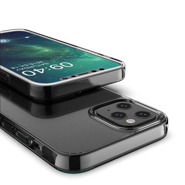 Apple iPhone 12 Mini - Kılıf Şeffaf Soft Slim Fitt Süper Silikon Kapak - 8