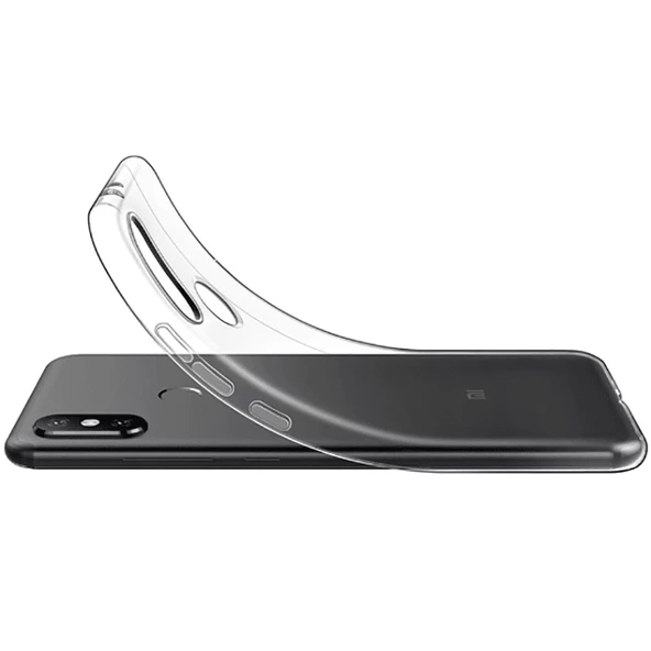 Xiaomi Redmi Note 6 Pro - Kılıf Şeffaf Soft Slim Fitt Süper Silikon Kapak - Resim 3