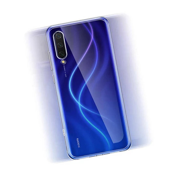 Xiaomi Mi 9 Lite - Kılıf Şeffaf Soft Slim Fitt Süper Silikon Kapak - 3
