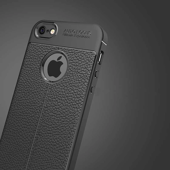 Apple iPhone 5 - Kılıf Auto Focus Karbon Niss Silikon Kapak - 5