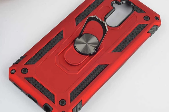 Huawei Mate 20 Lite - Kılıf Yüzüklü Zırh Tank Vega Kapak - 4