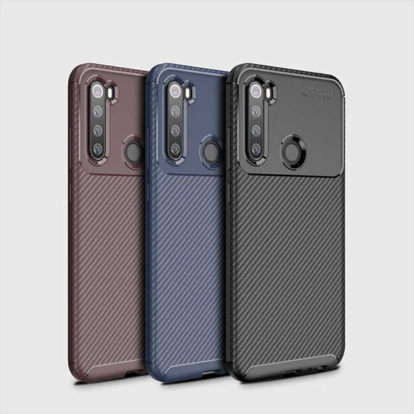 Xiaomi Redmi Note 8 - Kılıf Auto Focus Karbon Negro Silikon Kapak - 2