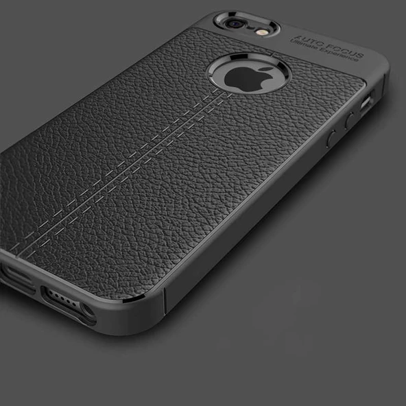 Apple iPhone 5 - Kılıf Auto Focus Karbon Niss Silikon Kapak - 6