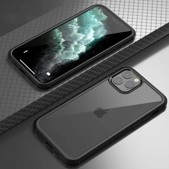 Apple iPhone 11 Pro - Kılıf 360 Full Koruma Ön Ve Arka Dor Kapak - 1