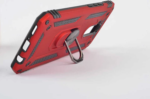 Huawei Mate 20 Lite - Kılıf Yüzüklü Zırh Tank Vega Kapak - 3