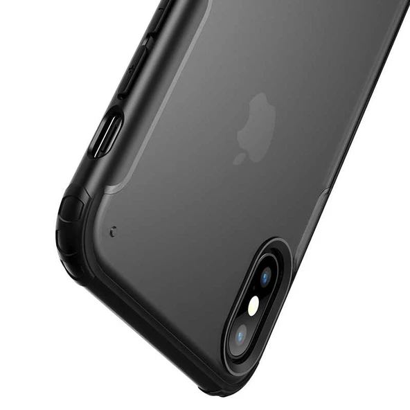 Apple iPhone X - Kılıf Koruyucu Sert Volks Kapak - 6