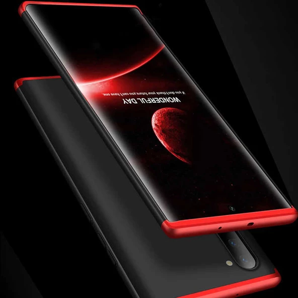 Samsung Galaxy Note 10 - Kılıf Parmak izi Yapmayan 3 Parça Ays Kapak - 2