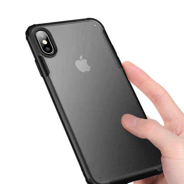 Apple iPhone X - Kılıf Koruyucu Sert Volks Kapak - 8