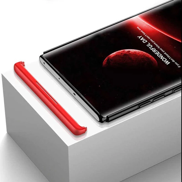 Samsung Galaxy Note 10 - Kılıf Parmak izi Yapmayan 3 Parça Ays Kapak - 4