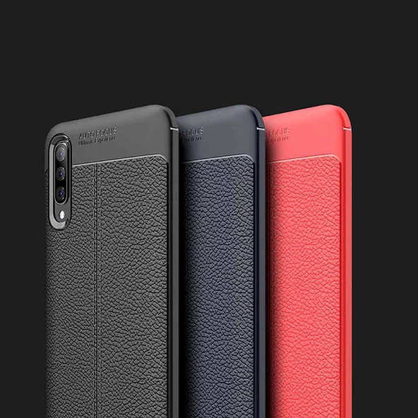 Samsung Galaxy A70 - Kılıf Auto Focus Karbon Niss Silikon Kapak - 2