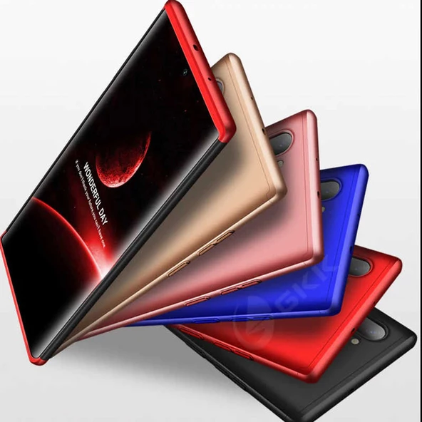 Samsung Galaxy Note 10 - Kılıf Parmak izi Yapmayan 3 Parça Ays Kapak - 6
