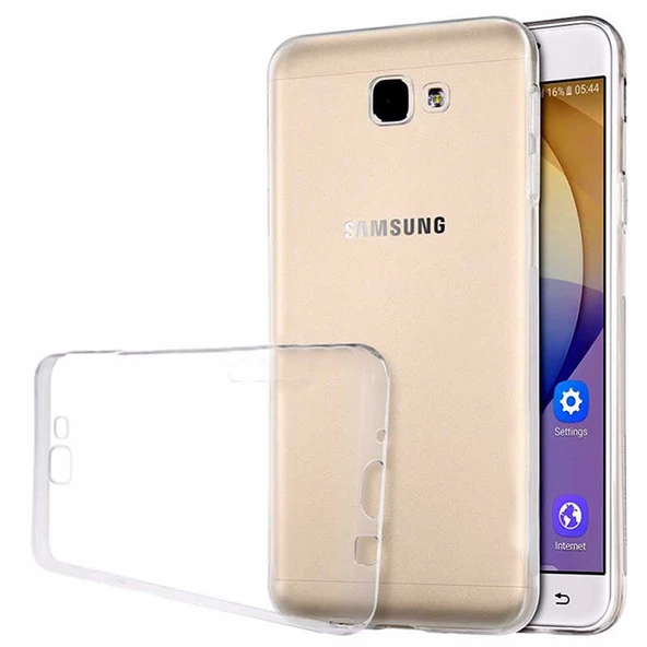 Samsung Galaxy J7 Prime - Kılıf Şeffaf Soft Slim Fitt Süper Silikon Kapak