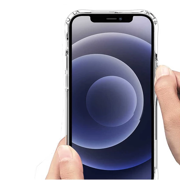 Apple iPhone 12 Pro Max - Kılıf Wireless Şarj Özellikli Şeffaf Sert Koruyucu Tacsafe Kapak - 5