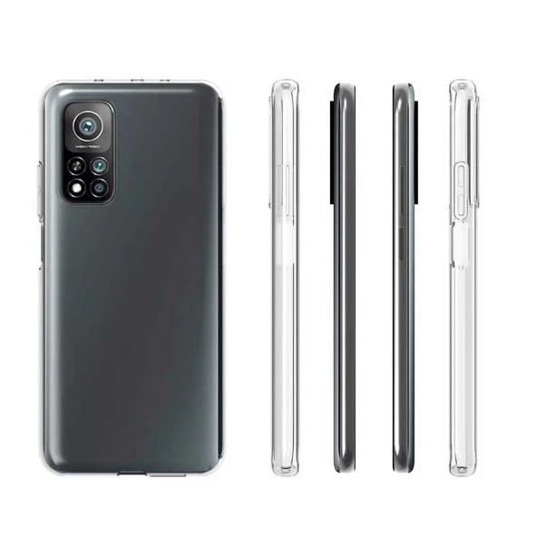 Xiaomi Mi 10T 5G - Kılıf Şeffaf Soft Slim Fitt Süper Silikon Kapak - Resim 2