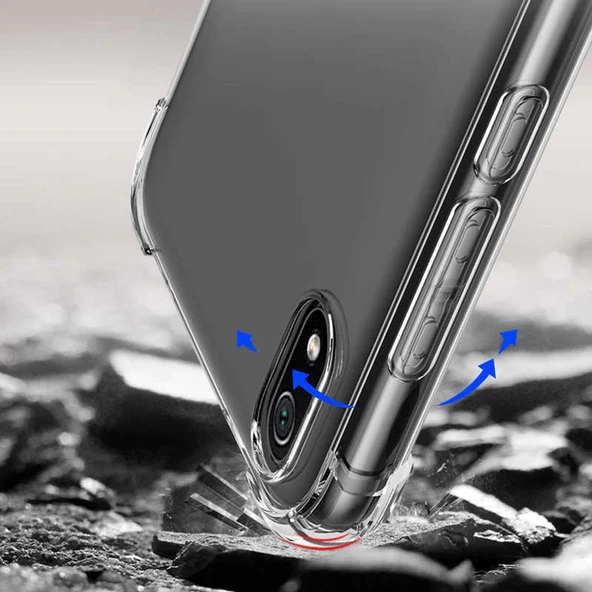 Xiaomi Redmi 7A - Kılıf Kenar Köşe Korumalı Nitro Anti Shock Silikon - 2