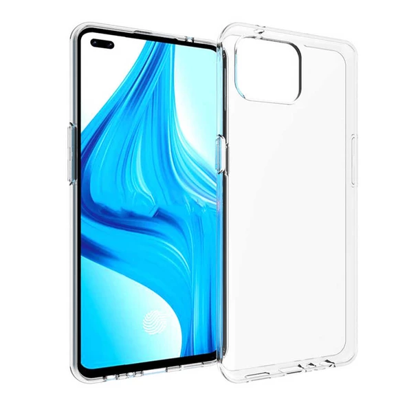 Oppo Reno 4 Lite - Kılıf Şeffaf Soft Slim Fitt Süper Silikon Kapak ürün görseli