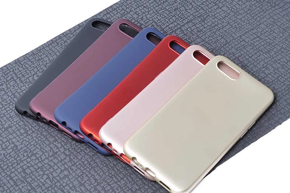 Realme C2 - Kılıf Mat Soft Premier Silikon Kapak - Resim 5