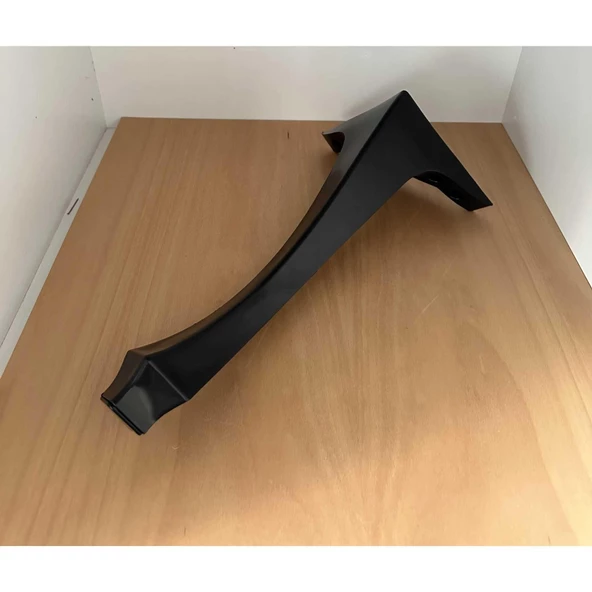 Mobilya Masa Sehpa Ayağı Puf Lükens Siyah Plastik Sehpa Ayağı 40x16x16 Cm 1 Adet - 4