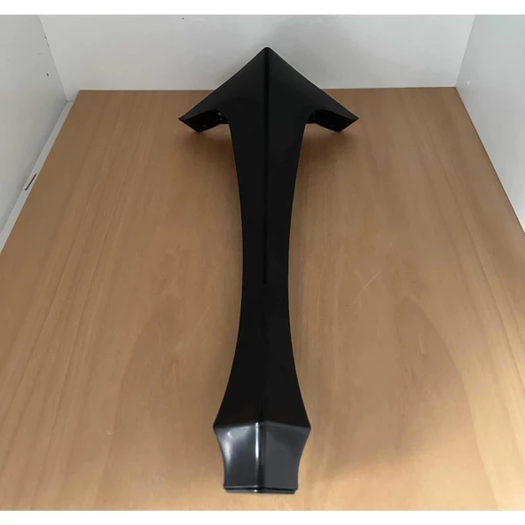 Mobilya Masa Sehpa Ayağı Puf Lükens Siyah Plastik Sehpa Ayağı 40x16x16 Cm 4 Adet - 4