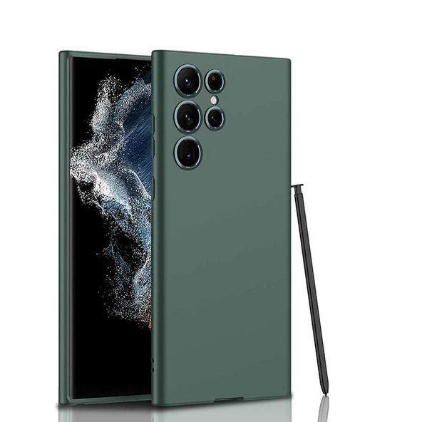 Samsung Galaxy S22 Ultra - Kılıf Koruyucu Silikon Kıpta Kapak