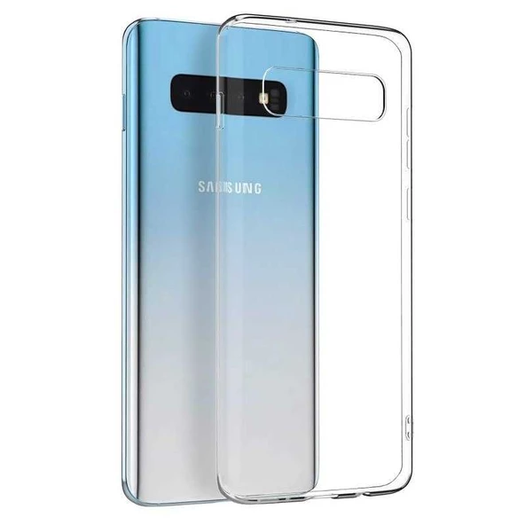 Samsung Galaxy S10 - Kılıf Şeffaf Soft Slim Fitt Süper Silikon Kapak