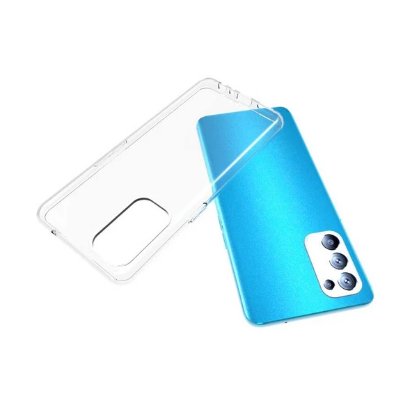 Oppo Reno 5 5G - Kılıf Şeffaf Soft Slim Fitt Süper Silikon Kapak - Resim 4