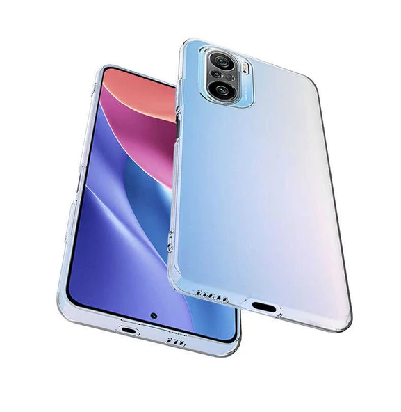 Xiaomi Redmi K40 - Kılıf Şeffaf Soft Slim Fitt Süper Silikon Kapak - Resim 4