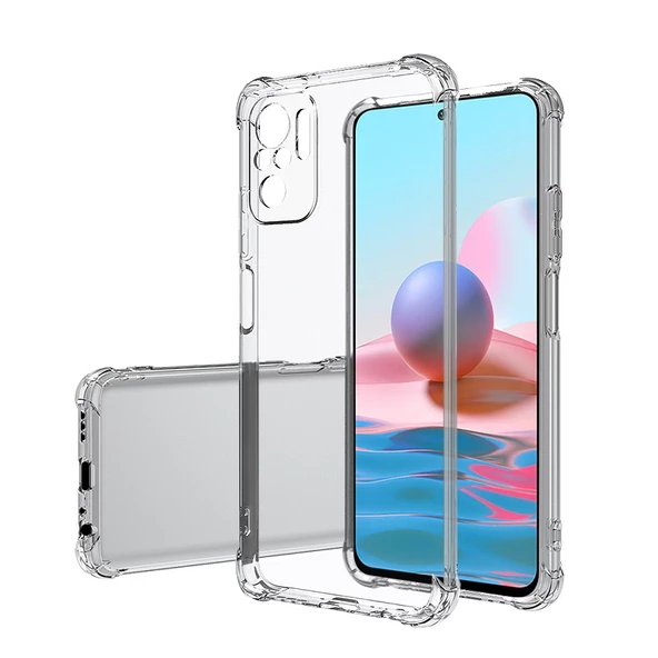 Xiaomi Redmi Note 10S - Kılıf Kamera Korumalı Nitro Anti Shock Silikon