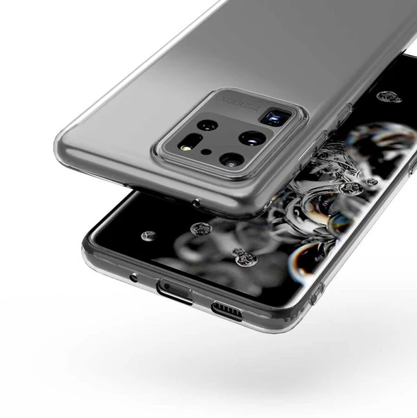 Samsung Galaxy S20 Ultra - Kılıf Kamera Korumalı Süper Silikon Kapak - 5