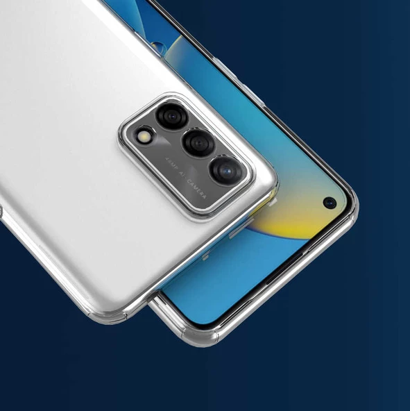 Oppo A74 4G - Kılıf Kamera Korumalı Süper Silikon Kapak - Resim 3