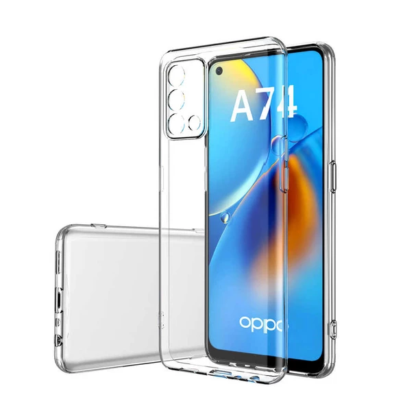 Oppo A74 4G - Kılıf Kamera Korumalı Süper Silikon Kapak ürün görseli