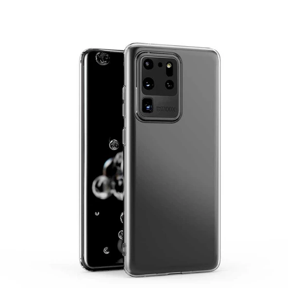 Samsung Galaxy S20 Ultra - Kılıf Kamera Korumalı Süper Silikon Kapak - 3