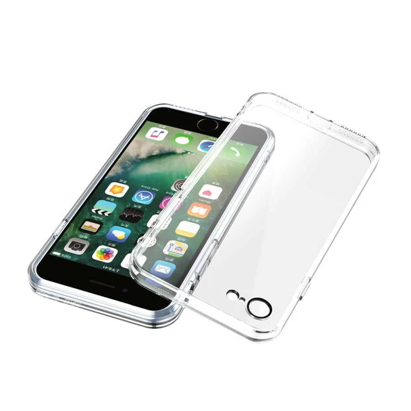 Apple iPhone SE 2020 - Kılıf Kamera Lens Korumalı Fizy Kapak - Resim 2