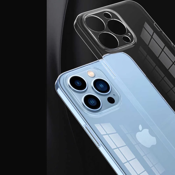 Apple iPhone 13 Pro Max - Kılıf Kamera Korumalı Sert Blok Kapak - Resim 7